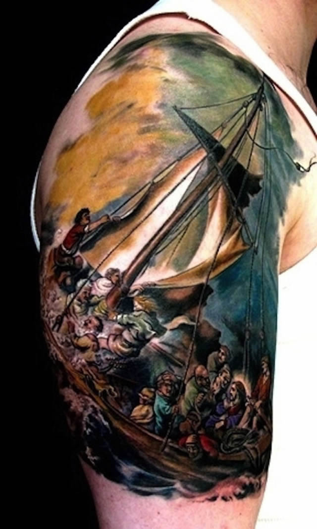 41 tatuajes increíbles inspirados en obras de arte 06