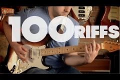 Breve historia del Rock, 100 riffs de guitarra