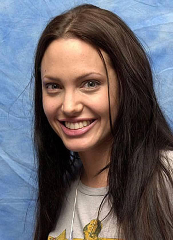 Angelina Jolie sin maquillaje