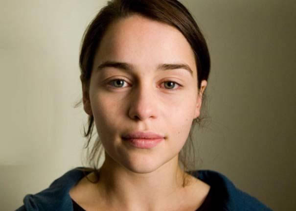 Emilia Clarke sin maquillaje