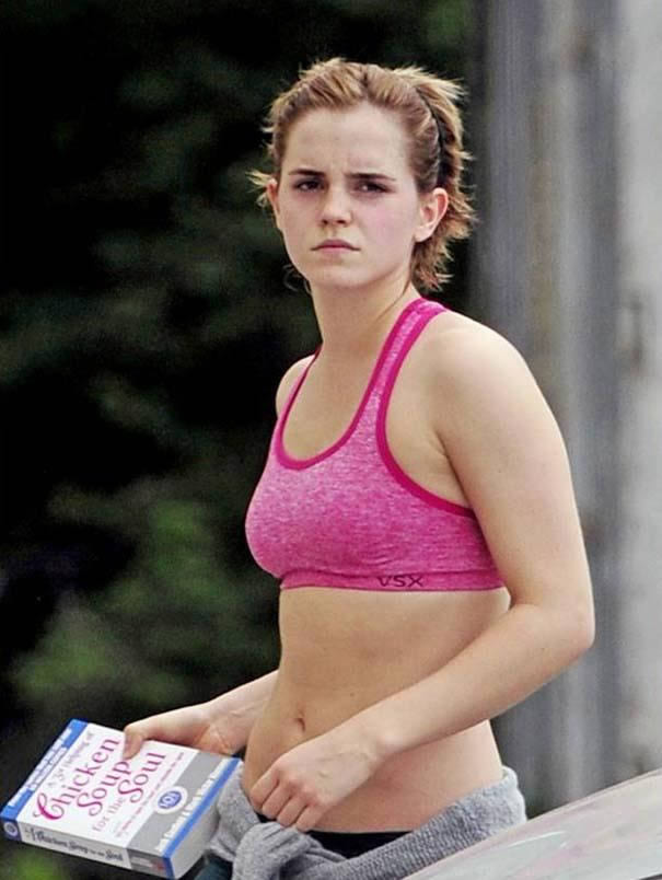 Emma Watson sin maquillaje