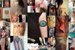 41 tatuajes increíbles inspirados en obras de arte