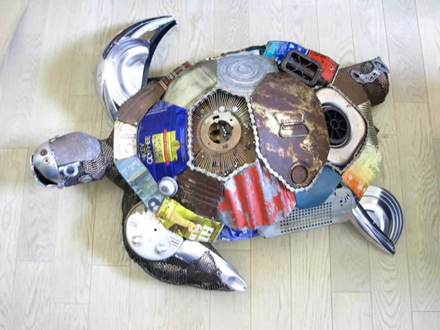 esculturas animales recicladas Natsumi Tomita (11)