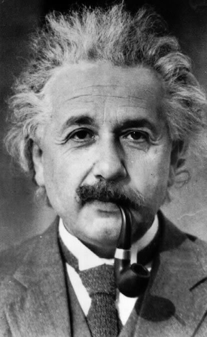 Albert Einstein Pipa fumador