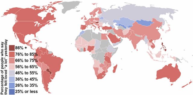 Mapa mundial del amor