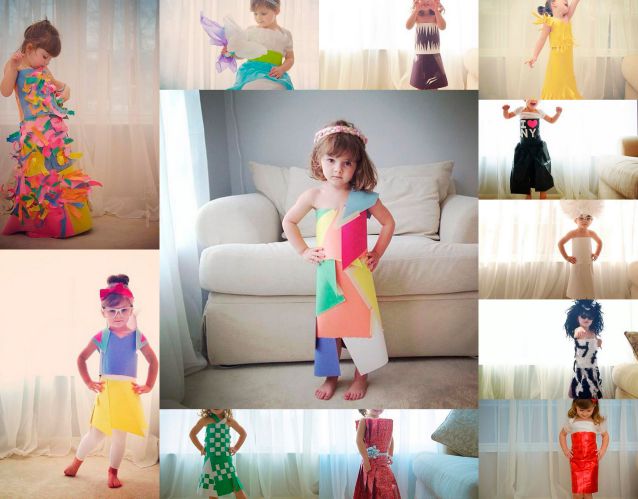 Niña de 4 años diseña vestidos de papel y se convierte en un éxito en  Internet - Marcianos