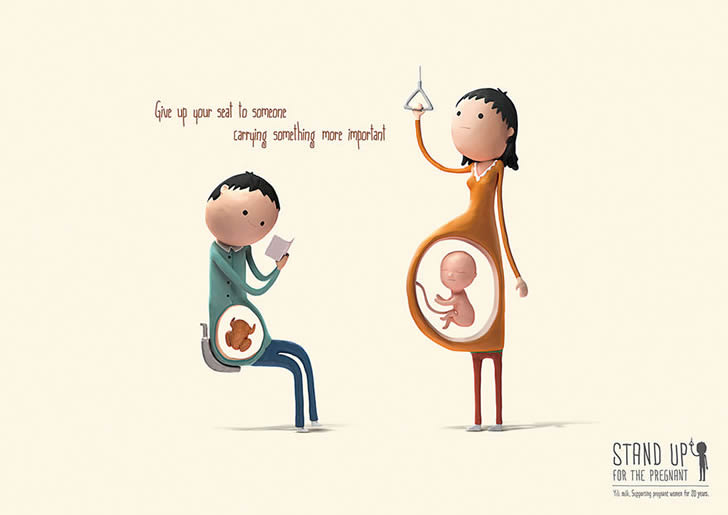 ilustraciones embarazadas transporte público (1)