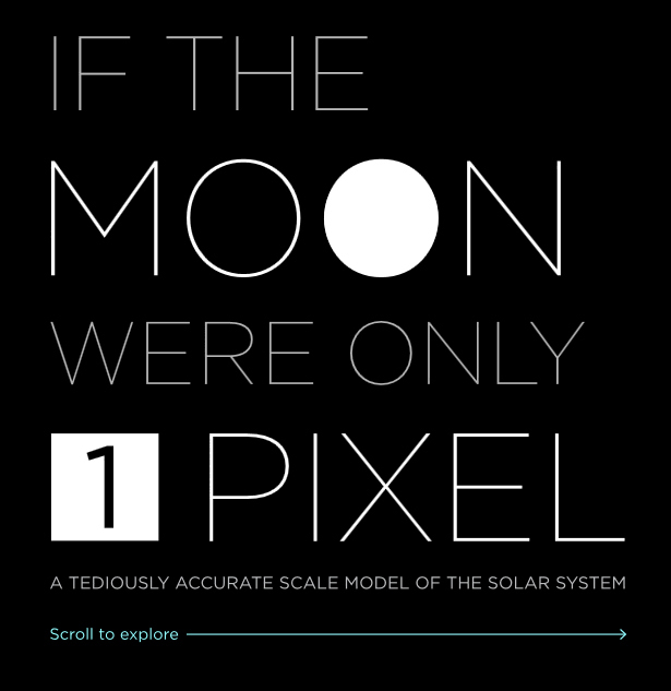 si la luna fuera un pixel