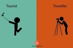 La diferencia entre turista y viajero