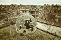 Dron ruso filma la devastación de una ciudad en Siria