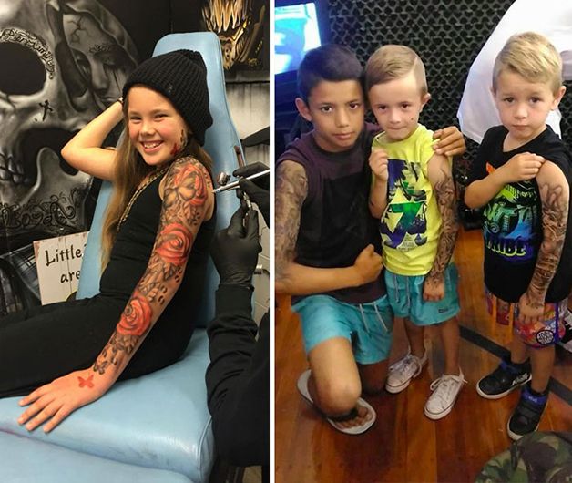 niños con tatuajes temporales (5)