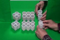 ¿Cómo funciona la ilusión óptica de los cilindros ambiguos?