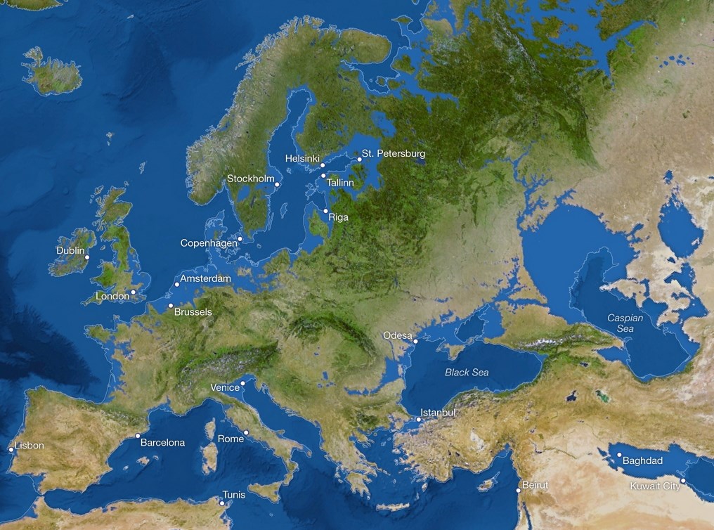 La Tierra sumergida europa
