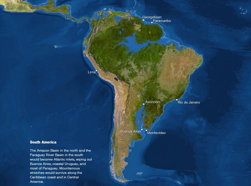 La Tierra sumergida sudamerica