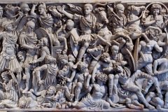 romanos y godos escultura
