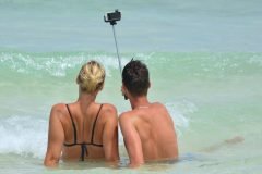 selfie en la playa