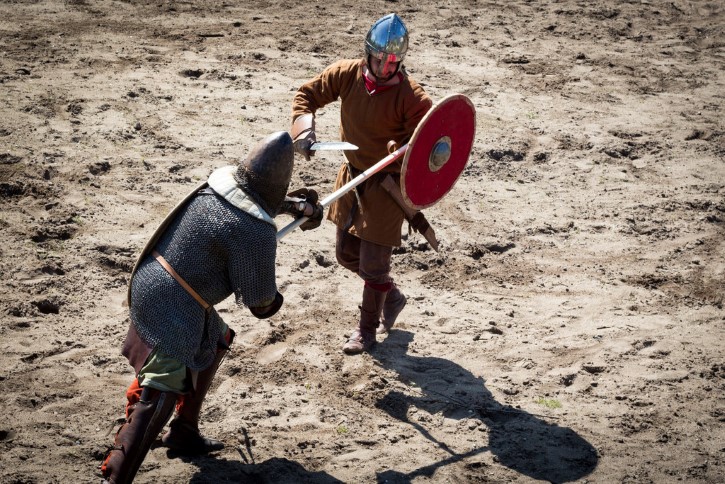 vikingos en batalla