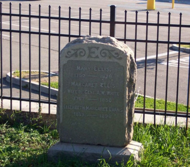tumba de Mary Ellis estacionamiento