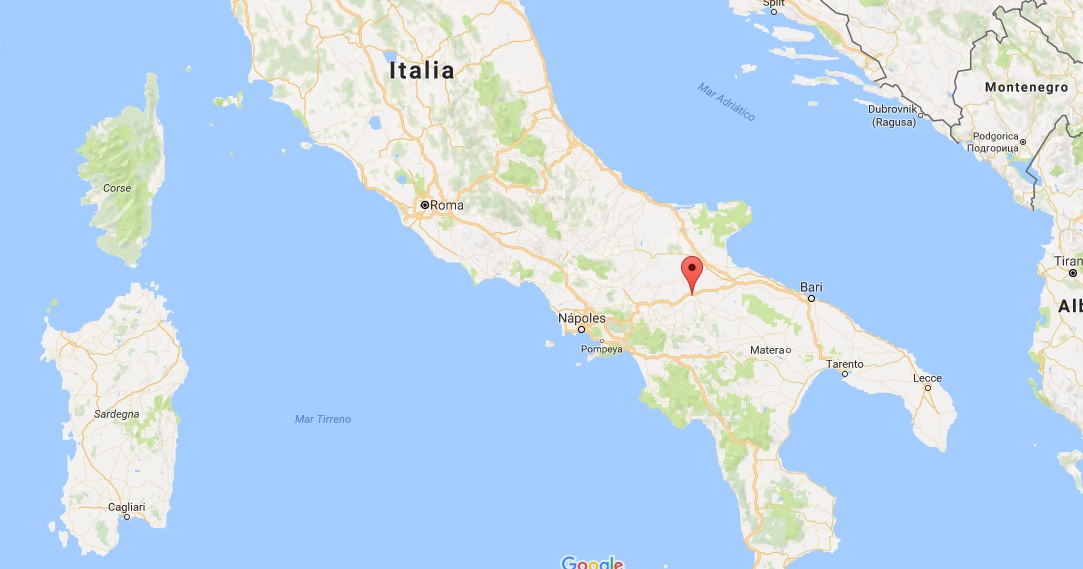 ubicacion de candela italia en el mapa