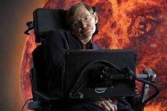 Stephen Hawking sol de fondo