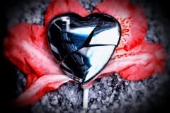 corazon roto flor