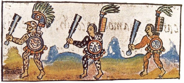 Historia general de las cosas de nueva españa guerreros portan macuahuitls
