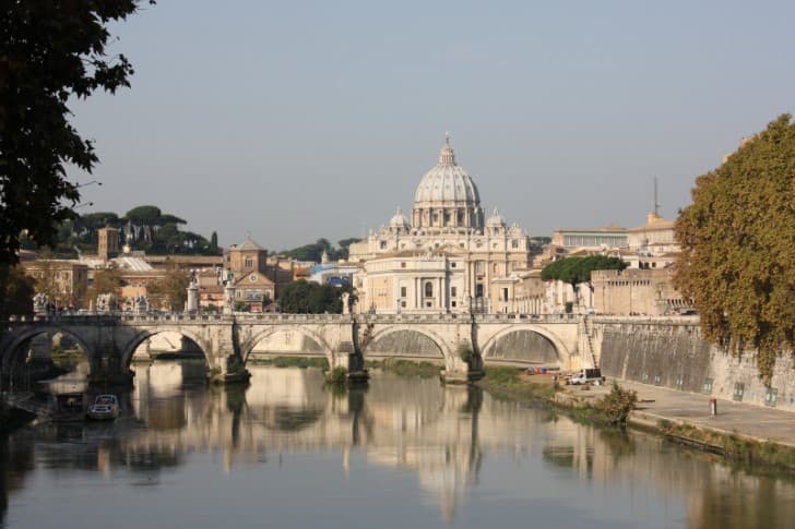 El Vaticano desde el río tiber