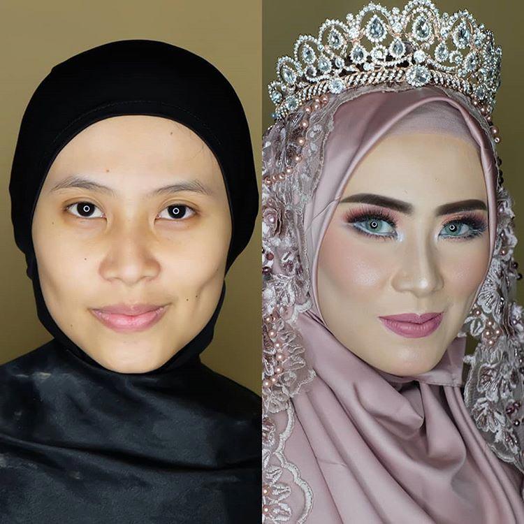 novias indonesia antes despues maquillaje (4)