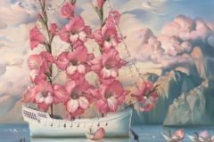 llegada del barco de las flores Vladimir Kush