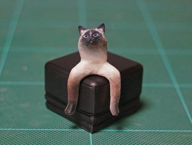 memes animales esculturas miniaturas (3)