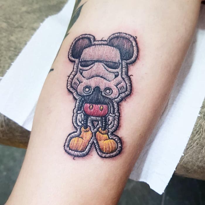 mickey mouse stormtrooper tatuaje estilo bordado (12)