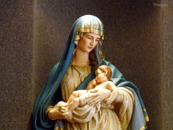 virgen maria con niño dios