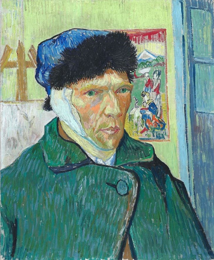 Vincent van Gogh Self portrait with bandaged ear