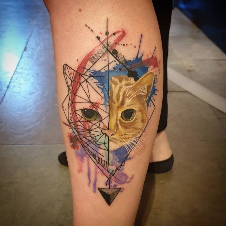 diseños tatuajes de gatos (6)