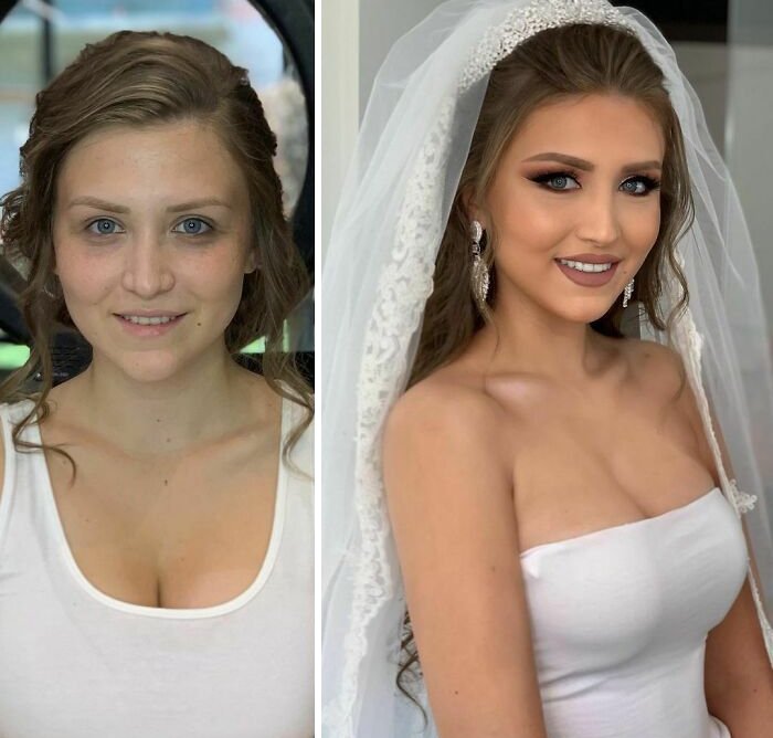novias antes y despues del maquillaje bodas (18)