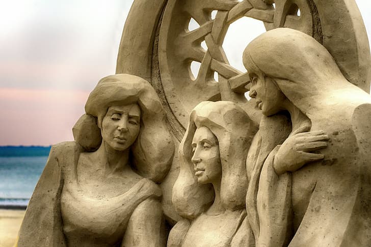 escultura de arena