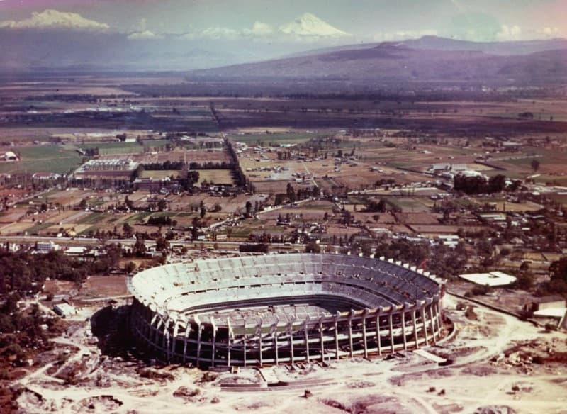 estadio azteca construccion