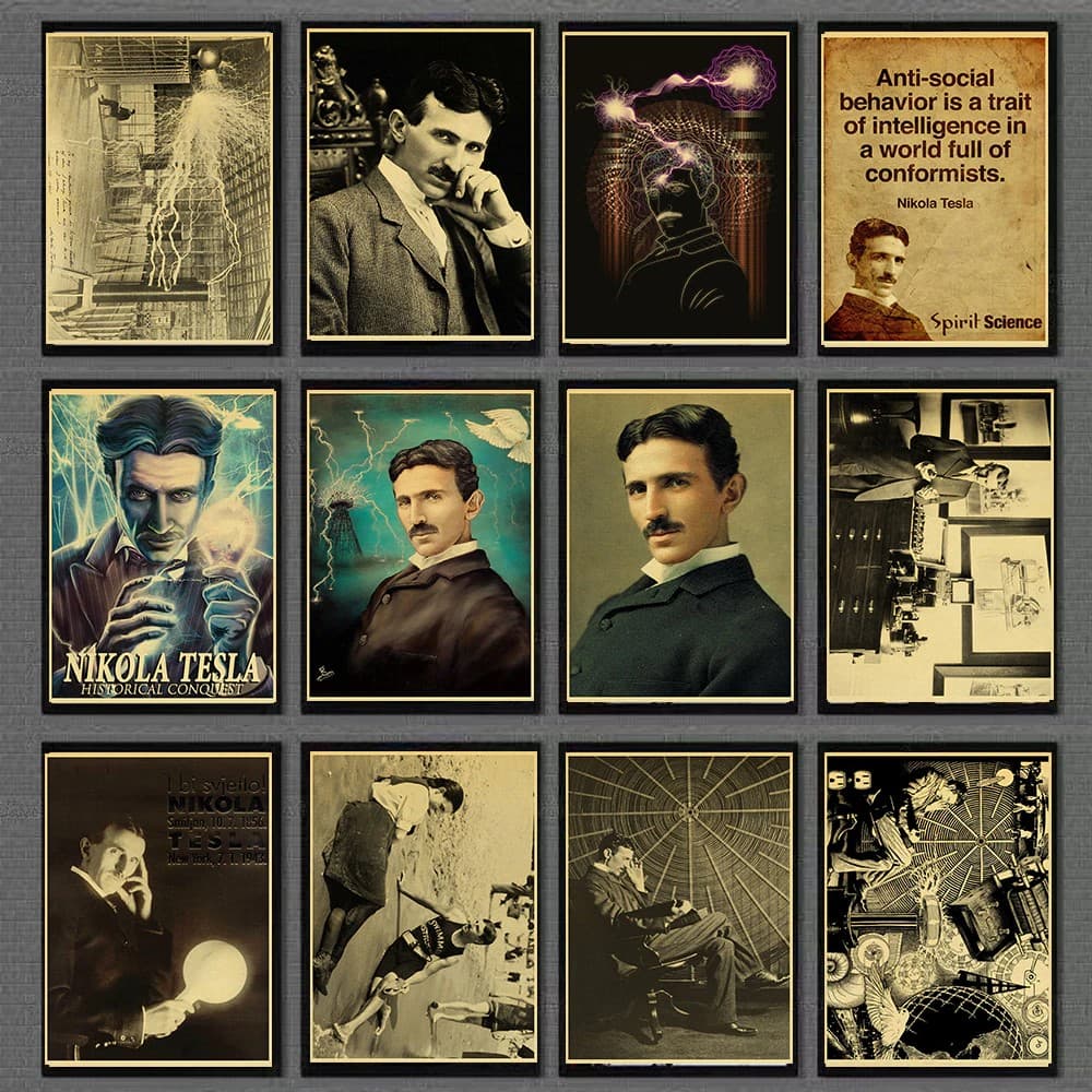 Tesla Poster Collage