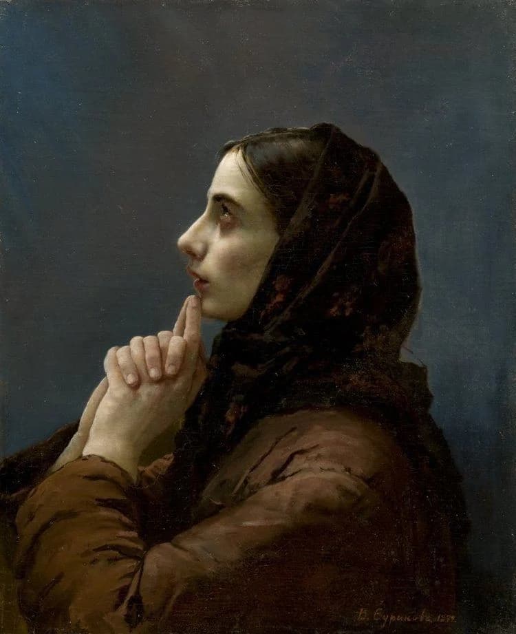 mujer rezando