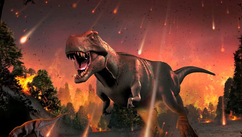 Asteroide que extinguió a los dinosaurios incendió el mundo(2)