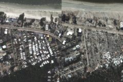 Fotos satelitales devastación huracán Ian en Florida