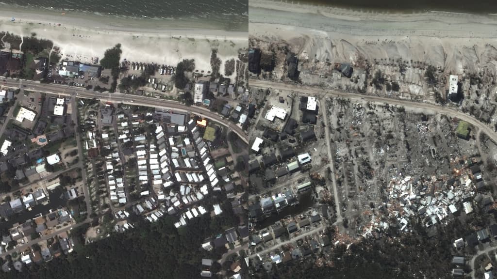 Fotos satelitales devastación huracán Ian en Florida(1)