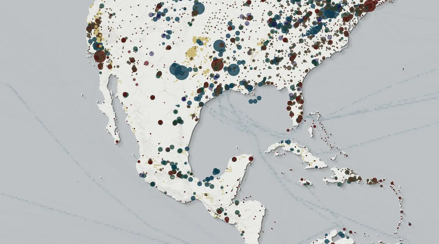 mayores contaminadores del planeta mapa climate trace