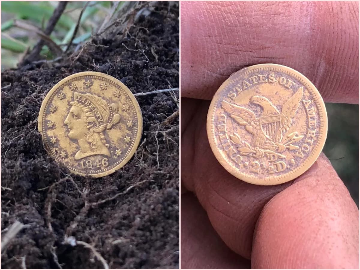 moneda de oro de 1846