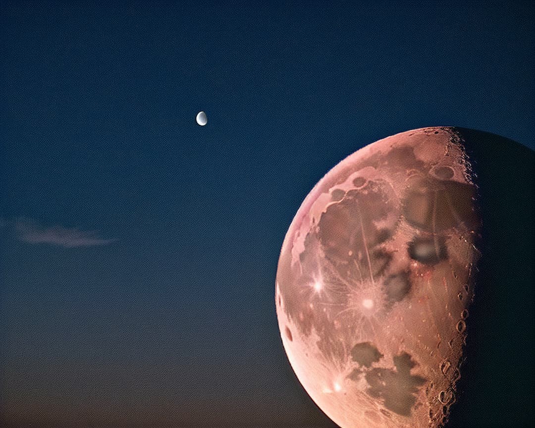 Luna se aleja de la Tierra
