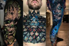 Tatuajes macabros y alucinantes por Sandry Riffard