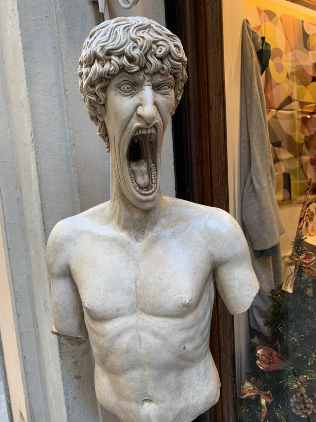 el david escultura gritando